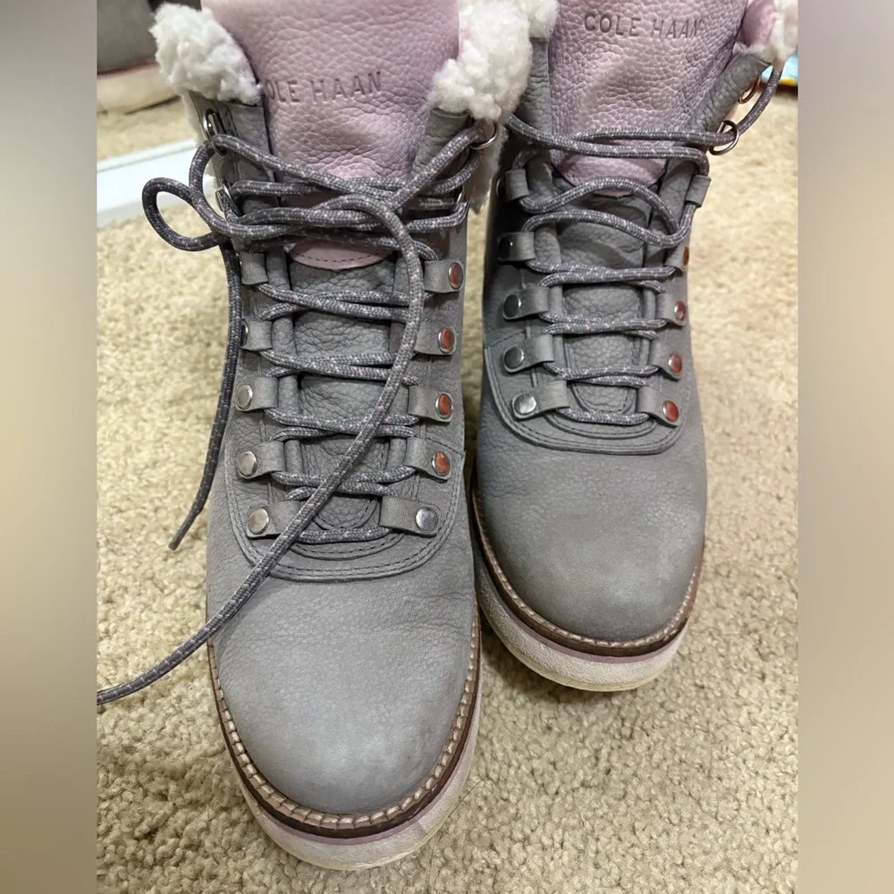 Cole Haan Women's Winter Boots in Purplish Gray and Pink - Picture 8 of 8